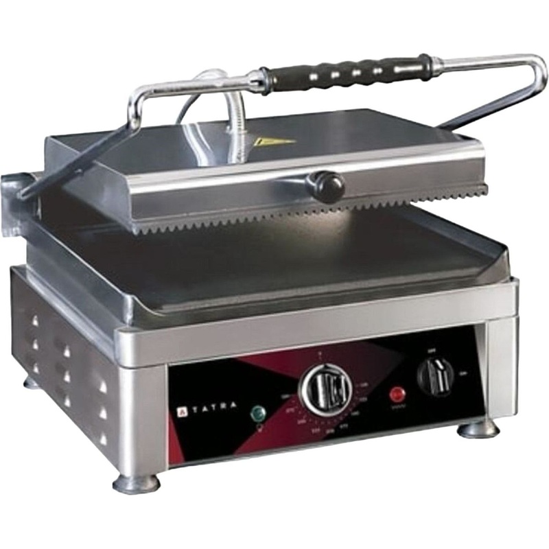 Изображение товара Гриль Tatra Tcg 3627 Rs - корпус из нержавеющей стали 2 поверхности 36х27 см