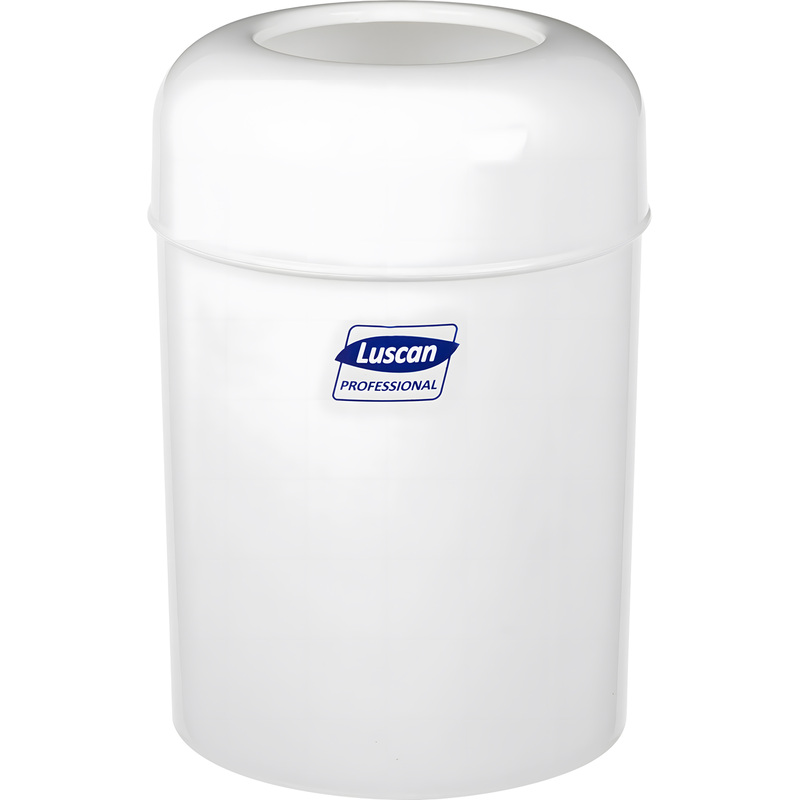 Изображение товара Ведро мусорное Luscan Professional 15 л пластиковое белое напольное
