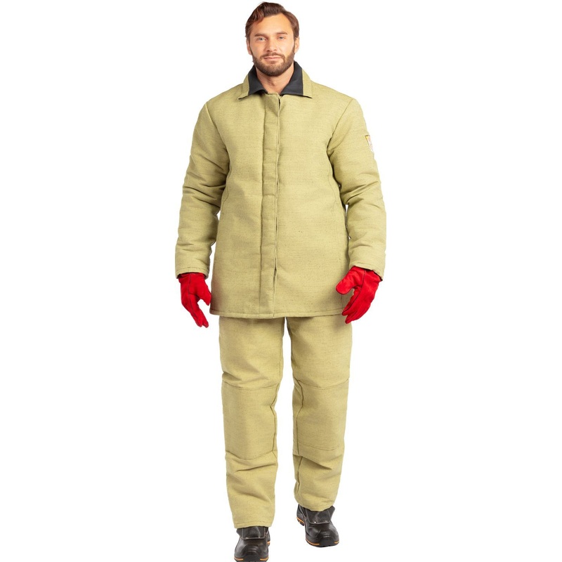 Изображение товара Костюм сварщика КС02ПР зимний брезентовый хаки размер 60-62