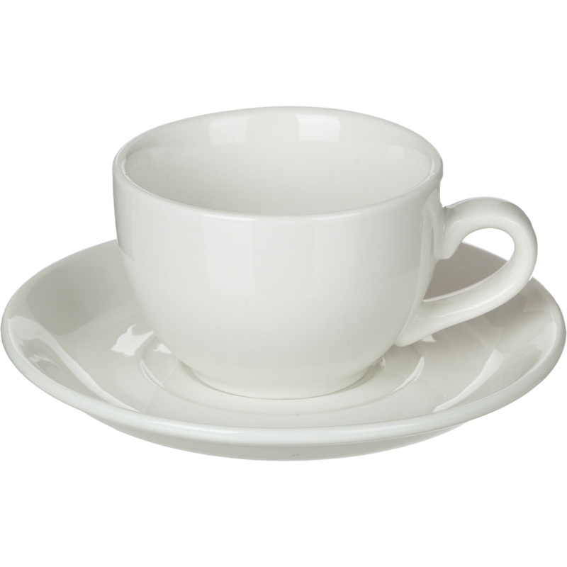 Изображение товара Кофейная пара Chan Wave Classic Шоко фарфор 90 мл чашка и блюдце