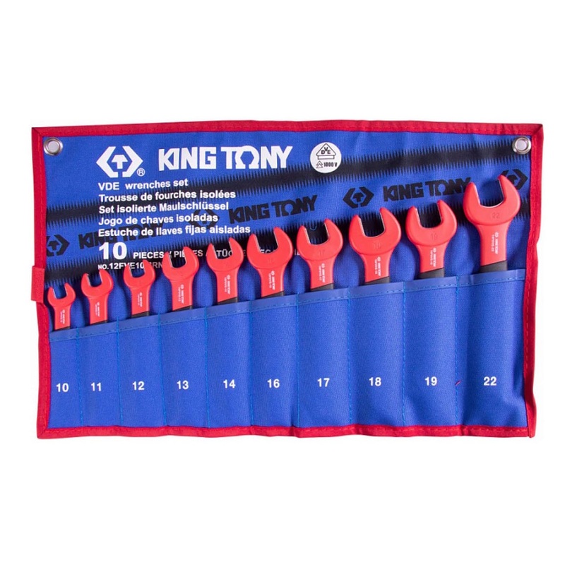Изображение товара Набор ключей рожковых диэлектрических King Tony 10-22 мм 10 предметов