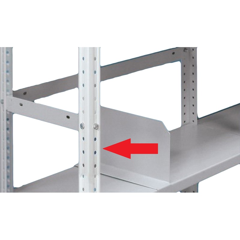 Изображение товара Планка-ограничитель Практик для стеллажа MS 1000x0.7x57 мм 20 шт