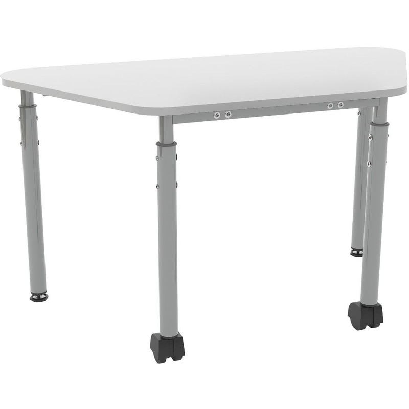 Изображение товара Стол Точка Роста Трапеция белый серый 1030х500х760 мм рост 3-6