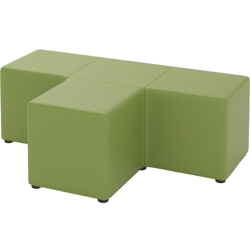 Изображение товара Модуль диван прямой Tetris 4-М 4Р 4 места искусственная кожа зелёный