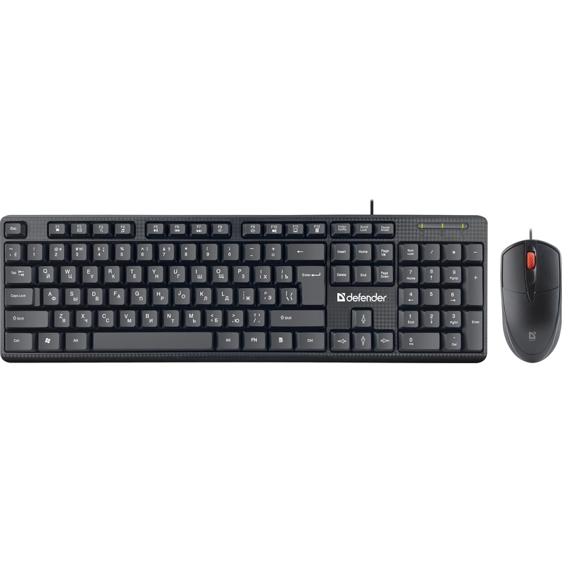 Изображение товара Комплект проводной клавиатуры и мыши Defender Line C-511 699 рублей
