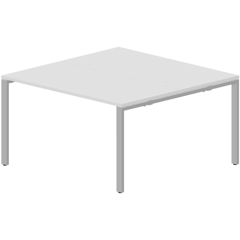 Изображение товара Стол письменный Strike STN2TG147BLAL 2 рабочих места белый