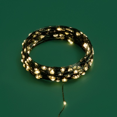 Гирлянда светодиодная Neon-Night Роса нить тёплый белый свет 200 светодиодов (20 м) – купить по выгодной цене в интернет-магазине | 2335470