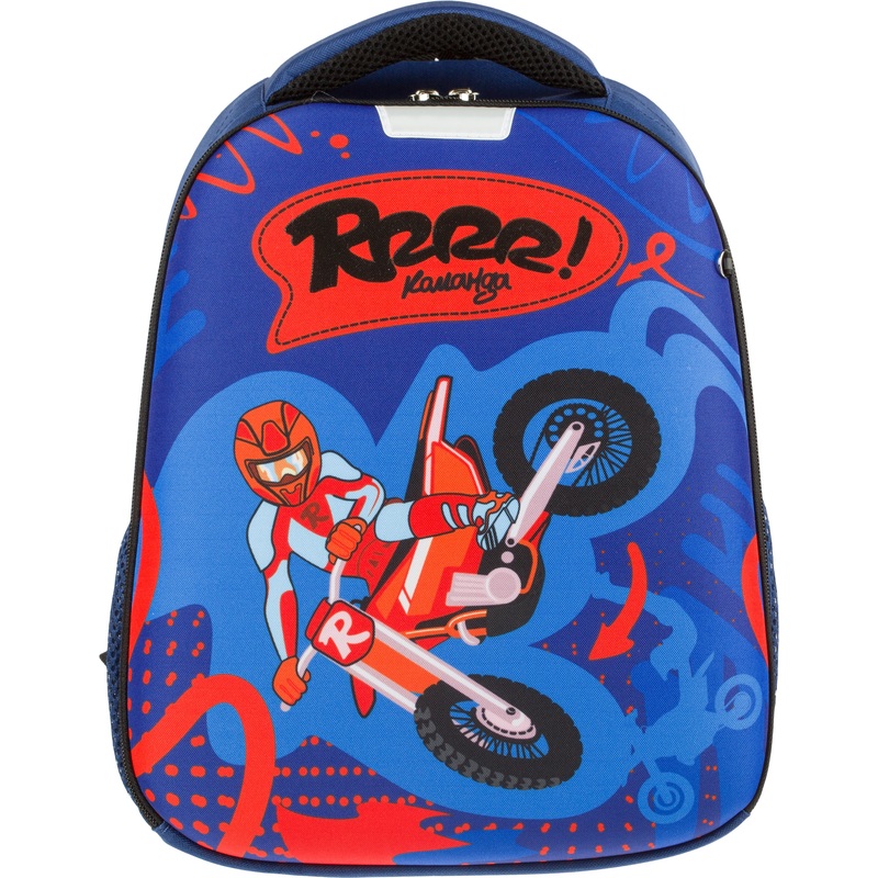 Изображение товара Ранец Комус Класс №1 School Light Moto freestyle синий One отделение для школьника