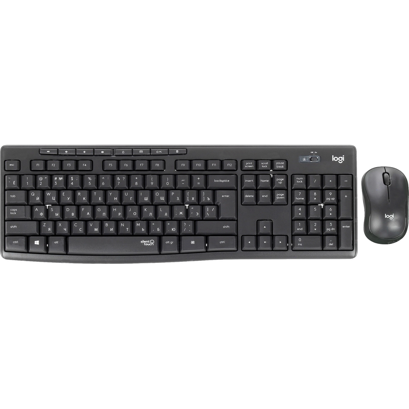 Изображение товара Беспроводной комплект Logitech MK295 Silent Клавиатура с мышью для комфортной работы Изображение товара Беспроводной комплект Logitech MK295 Silent Клавиатура с мышью для комфортной работы