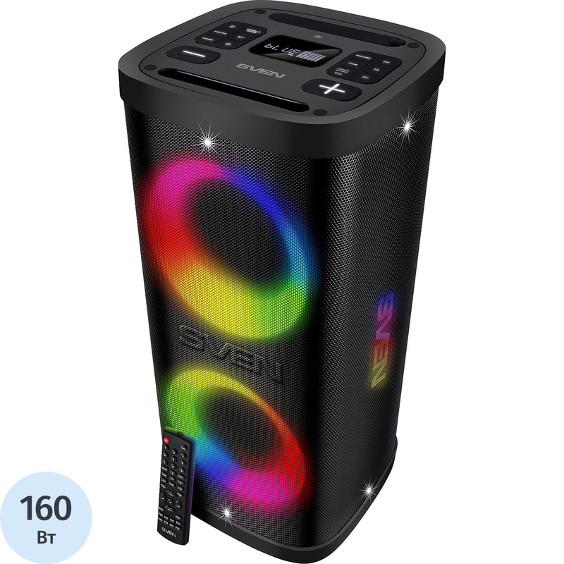Изображение товара Акустическая система Sven PS-950 чёрная с подсветкой с Bluetooth и караоке