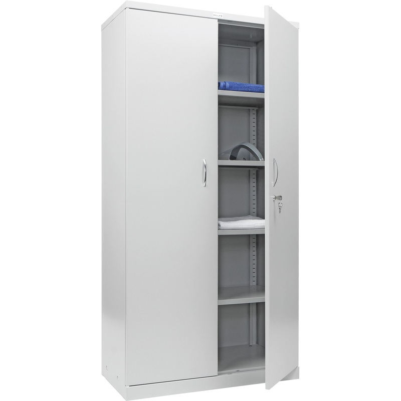 Изображение товара Медицинский шкаф для одежды Hilfe МД 2 ШМ 915х458х1830 мм металлический белый