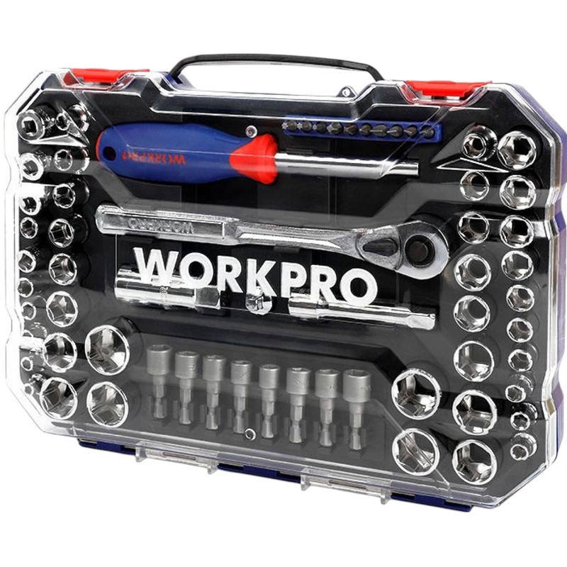 Изображение товара Набор инструментов универсальный Workpro 63 предмета (WP202566)