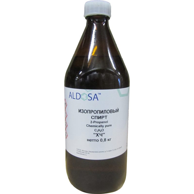 Изображение товара Изопропиловый спирт Альдоса ХЧ 800 г для лабораторий и промышленности