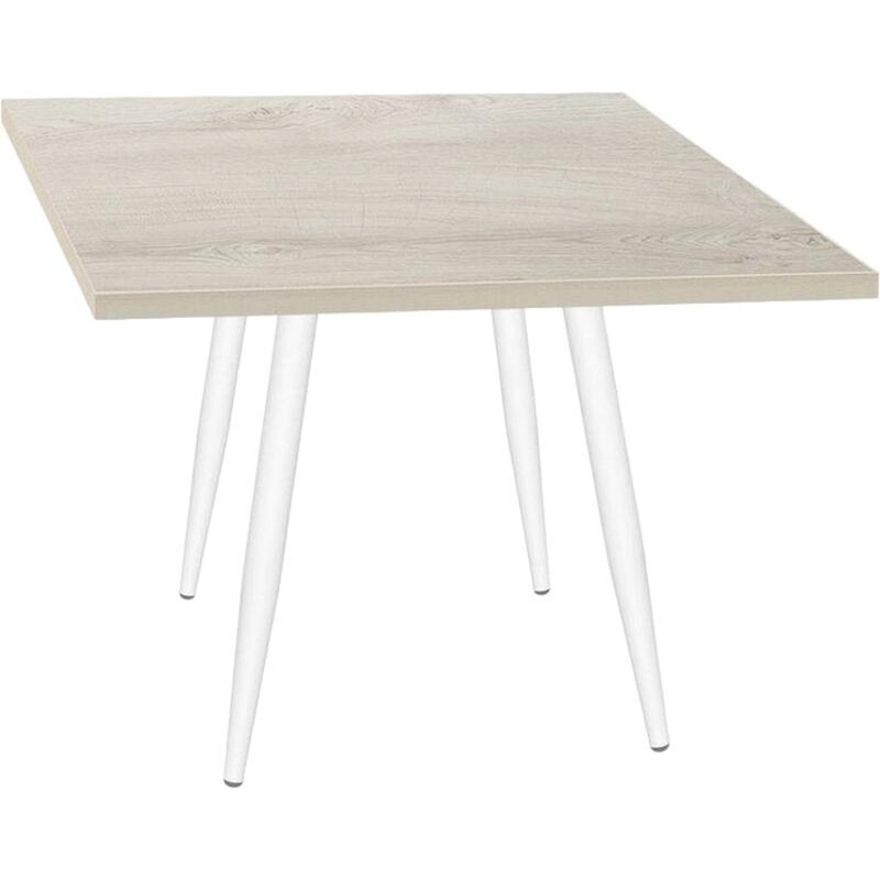 Изображение товара Обеденный стол Sheffilton SHT-TU14 квадратный 80x80 см белый дуб выбеленный