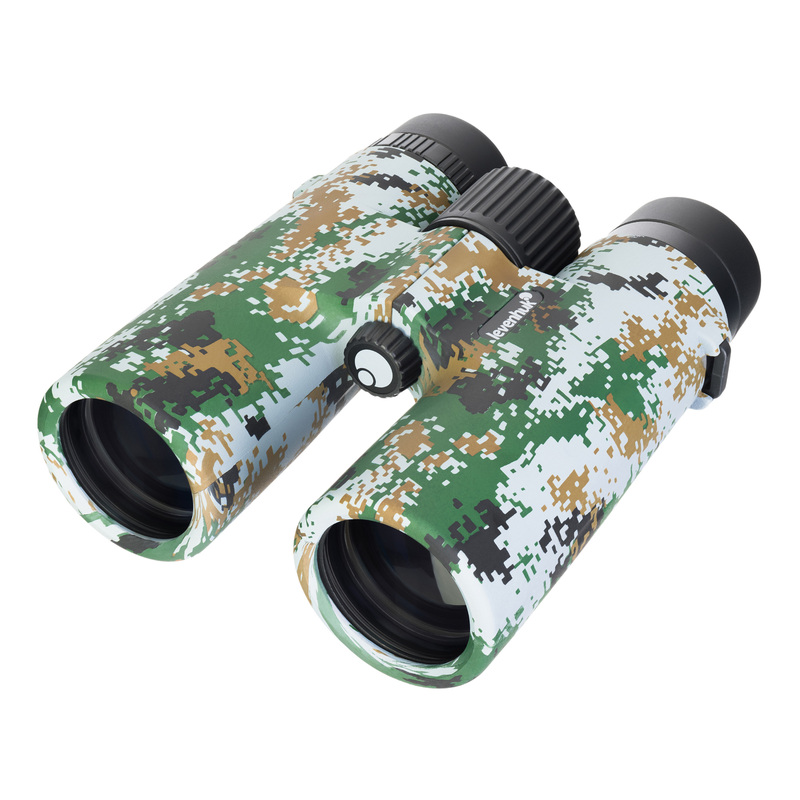 Изображение товара Бинокль Levenhuk Camo Dots 10x42 с сеткой, моски и камуфляжный корпус