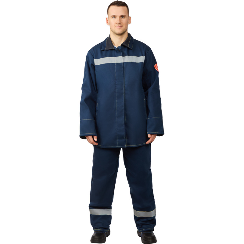 Изображение товара Костюм сварщика усиленный КСТ06 летний синий размер 56-58