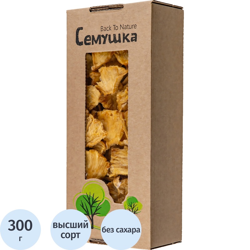 Изображение товара Ананас сушёный Сёмушка 300 г натуральный сухофрукт для перекуса