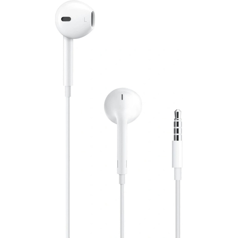 Изображение товара Наушники Apple EarPods белые MWU53ZM/A проводные вставные с микрофоном
