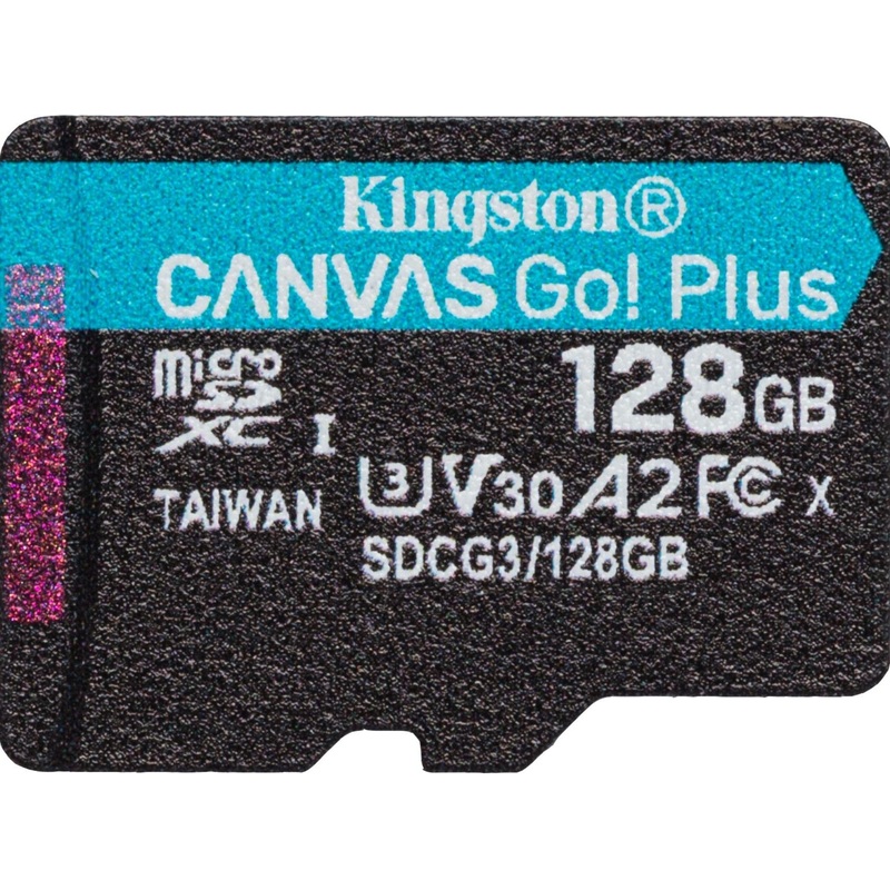 Изображение товара Карта памяти 128 ГБ microSDXC Kingston Canvas Go! Plus Class 10 UHS-I (SDCG3/128GBSP)