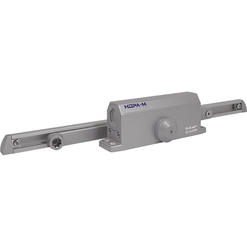 Изображение товара Доводчик дверной Нора-М TS 77 до 60 кг серый для безопасности и комфорта