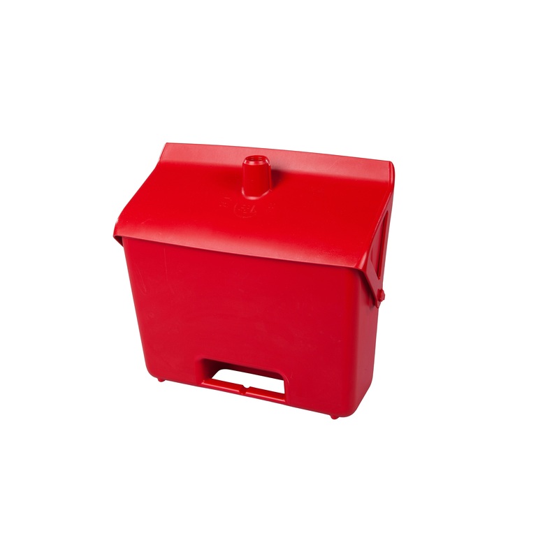 Изображение товара Совок-ловушка для мусора с крышкой FBK 80201-3 пластик красный 31 см герметичная