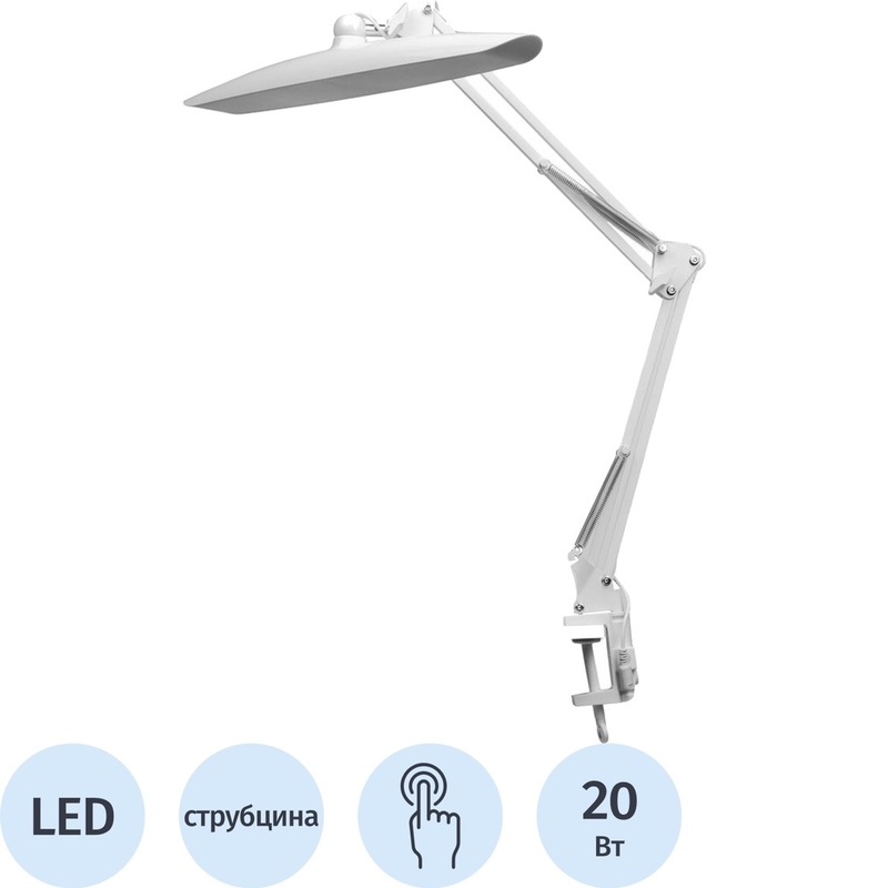 Изображение товара Светильник настольный Ultraflash UF-900 C01 белый Изображение товара Светильник настольный Ultraflash UF-900 C01 белый