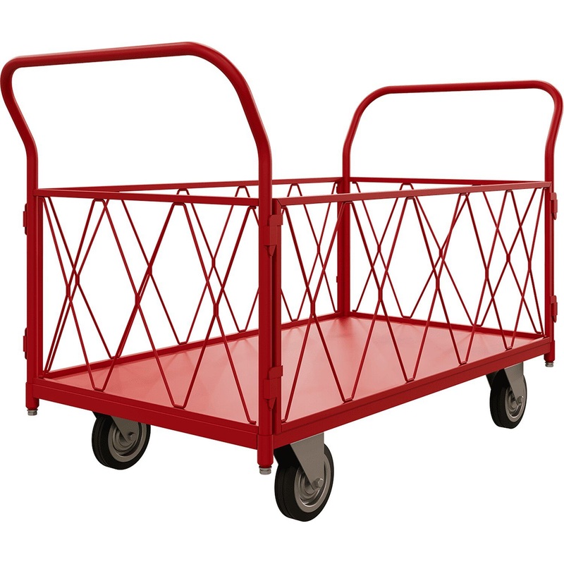 Изображение товара Тележка грузовая Red Tool грузоподъёмность 500 кг (литые колёса 200 мм, ТБ 5 RT 200)