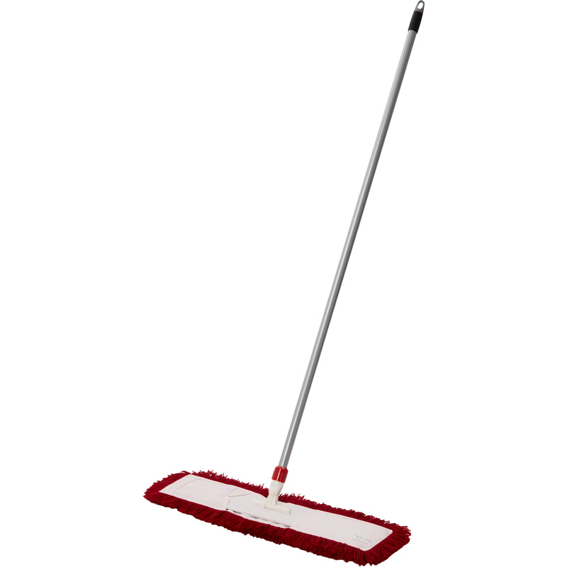 Изображение товара Набор для сухой уборки SYR флаундер плоская сплошная акриловая насадка 60x10 см рукоятка 134 см мет