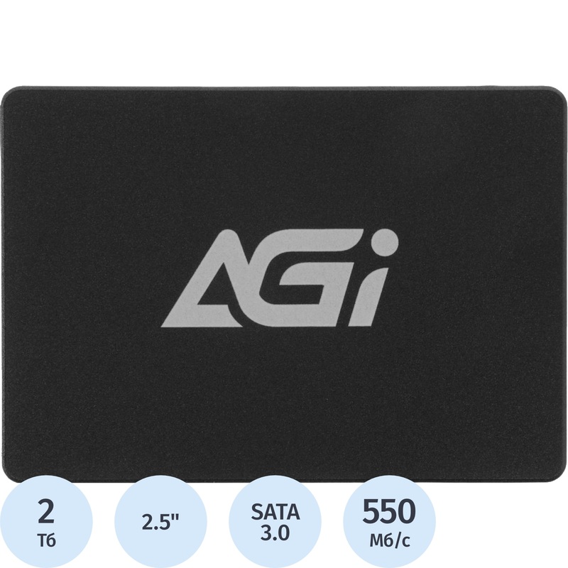 Изображение товара SSD Agi AI238 2 ТБ SATA быстрый и надежный накопитель Изображение товара SSD Agi AI238 2 ТБ SATA быстрый и надежный накопитель