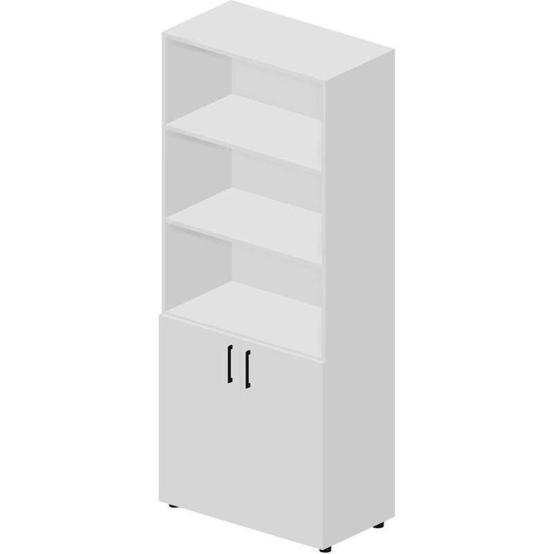 Изображение товара Шкаф для документов Artwood EMHS833BLBL полузакрытый белый 800x440x1950 мм