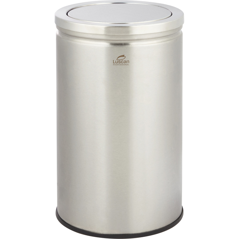 Изображение товара Ведро мусорное Luscan Professional 18 л из нержавеющей стали с крышкой