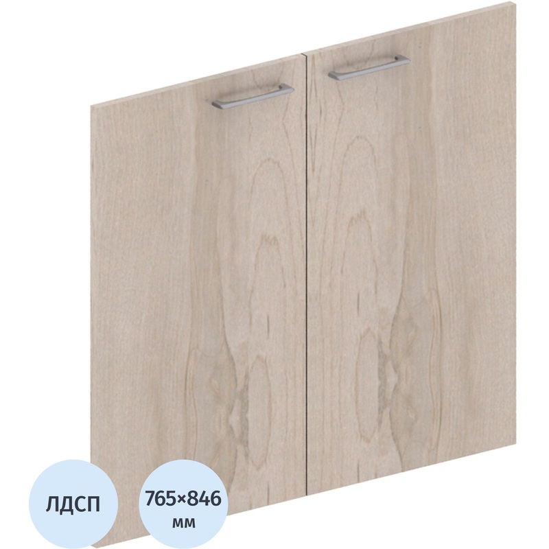Изображение товара Двери низкие Xten ЛДСП бук тиара 846x765 мм, 2 штуки