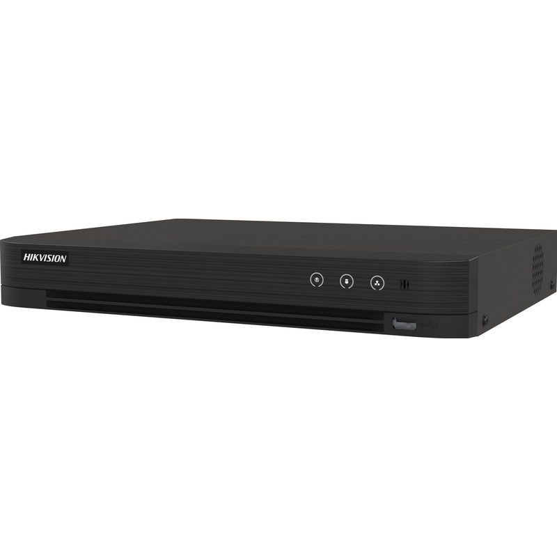 Изображение товара Гибридный видеорегистратор Hikvision iDS-7204HUHI-M1/S для видеонаблюдения в системе безопасности