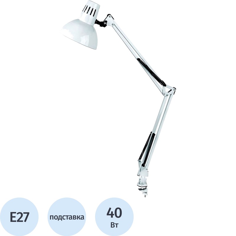 Изображение товара Настольный светильник Camelion KD-312 C01 белый современный стиль