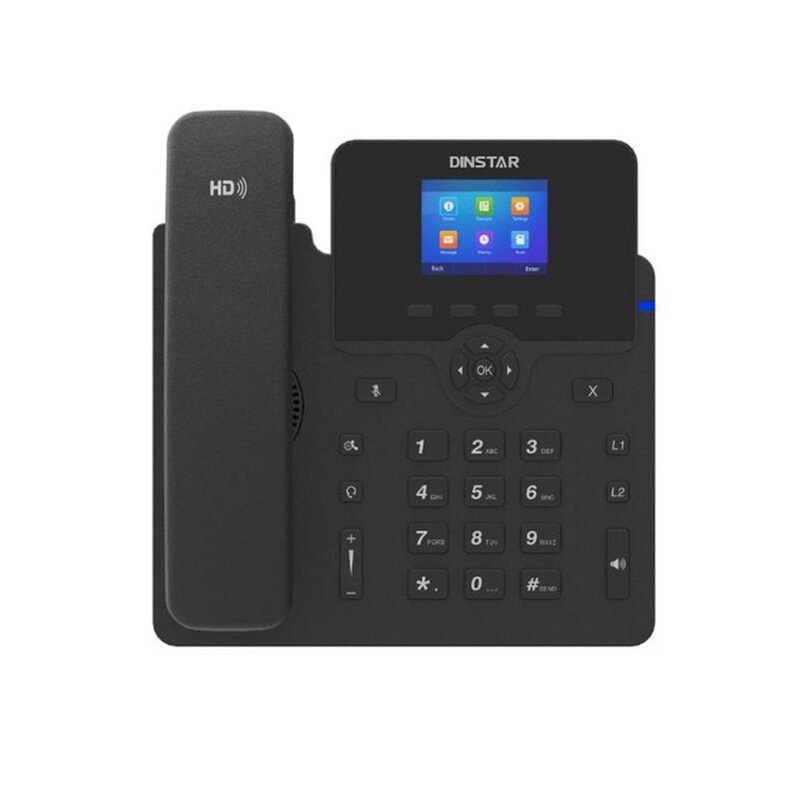 Изображение товара IP телефон Dinstar C62G проводной цветной дисплей 6 линий для офиса
