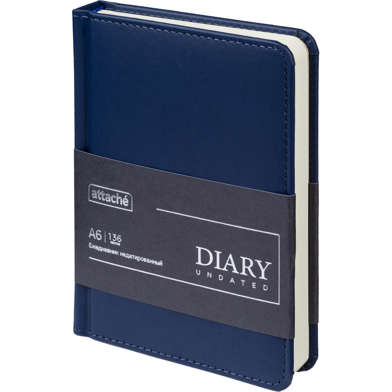 Изображение товара Ежедневник Attache Classic искусственная кожа А6 с календарем и сшивкой