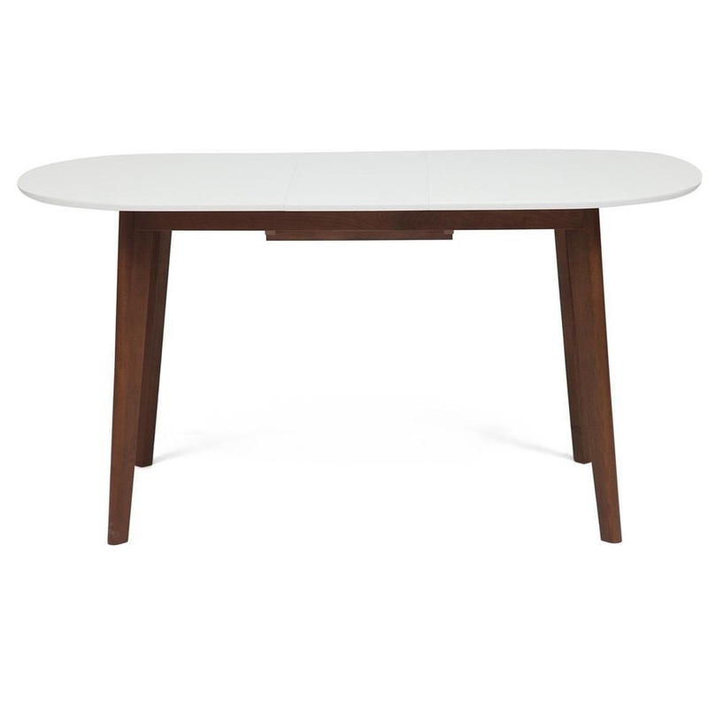 Изображение товара Обеденный раскладной стол Bosco белый коричневый 1500х800х750 мм