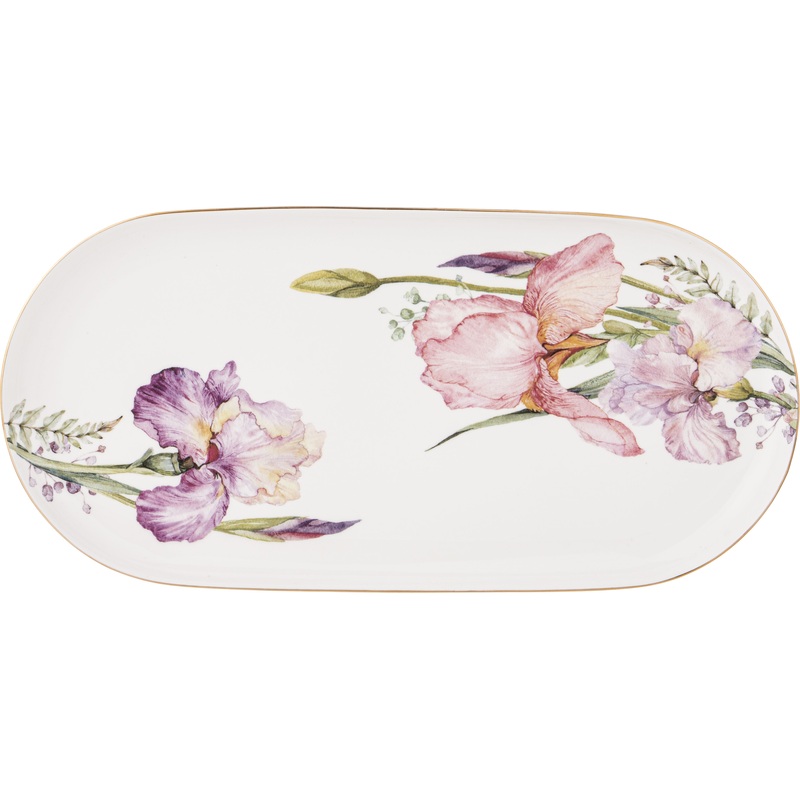Изображение товара Блюдо сервировочное Lefard Irises 30.5 см фарфор изящный дизайн коллекция Ирис