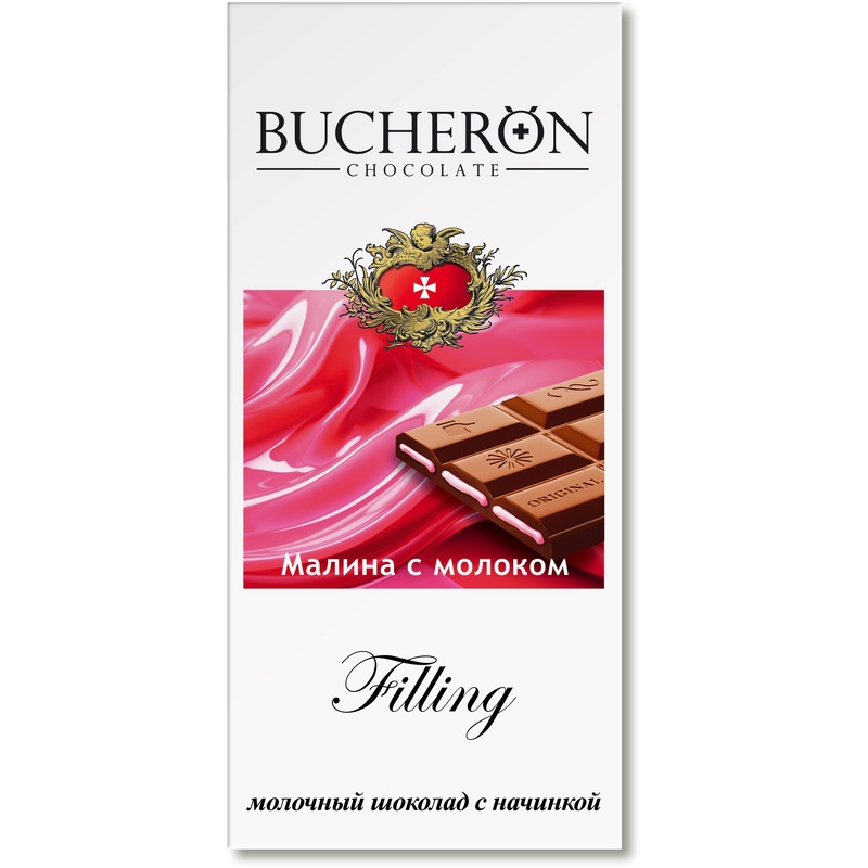 Изображение товара Шоколад Bucheron Filling молочный малина с молоком 85 г Изображение товара Шоколад Bucheron Filling молочный малина с молоком 85 г