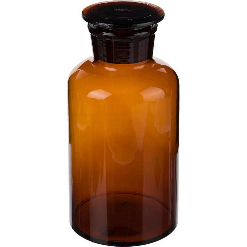 Изображение товара Стеклянная склянка с широким горлом 2.5 л для хранения химикатов