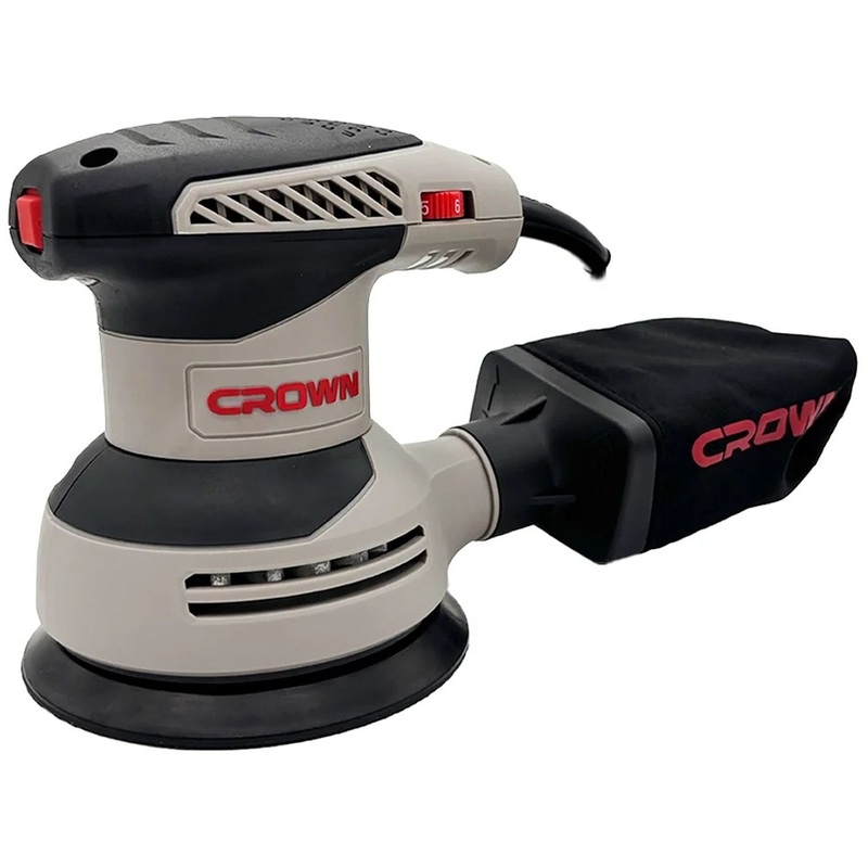 Изображение товара Шлифмашина эксцентриковая Crown CT13692V с мощным двигателем 320 Вт
