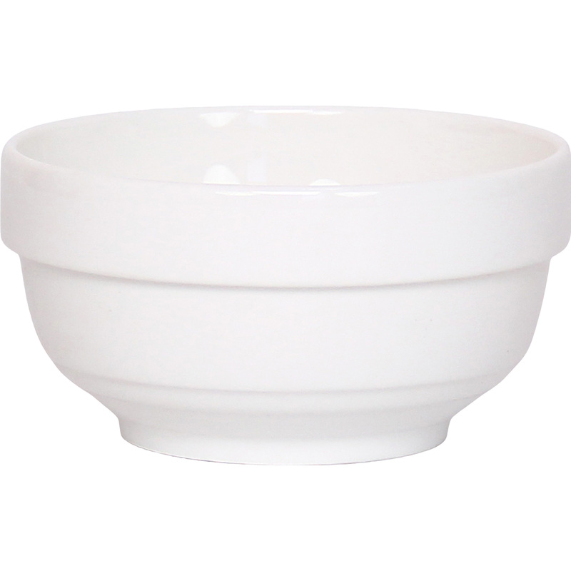 Изображение товара Фарфоровая пиала Киргизский фарфор 250 мл штабелированная белая 22 шт