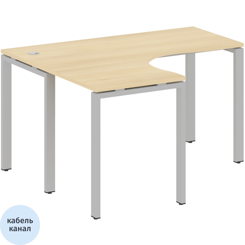 Изображение товара Стол эргономичный Metal System Style БП.СА-3 Л левый 1400х1200х750 мм