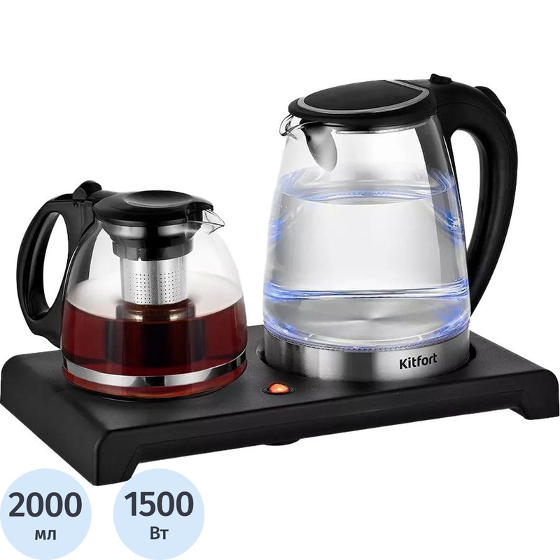 Изображение товара Набор чайный Kitfort КТ-6180 с автоматическим отключением и подсветкой