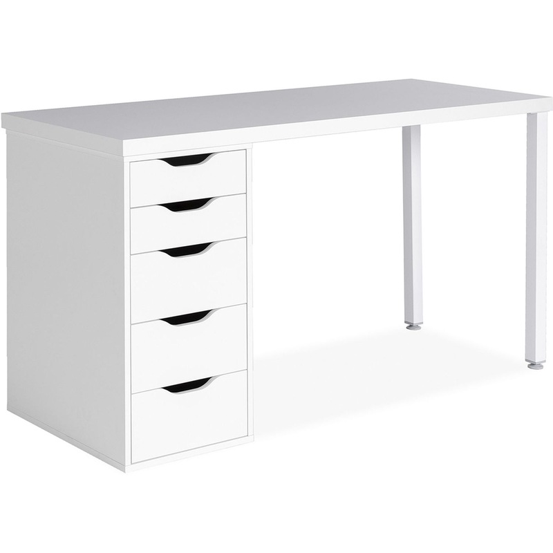 Изображение товара Стол компьютерный ГУД ЛАКК Ингар 2/5Т (белый, 1400х550х750 мм)