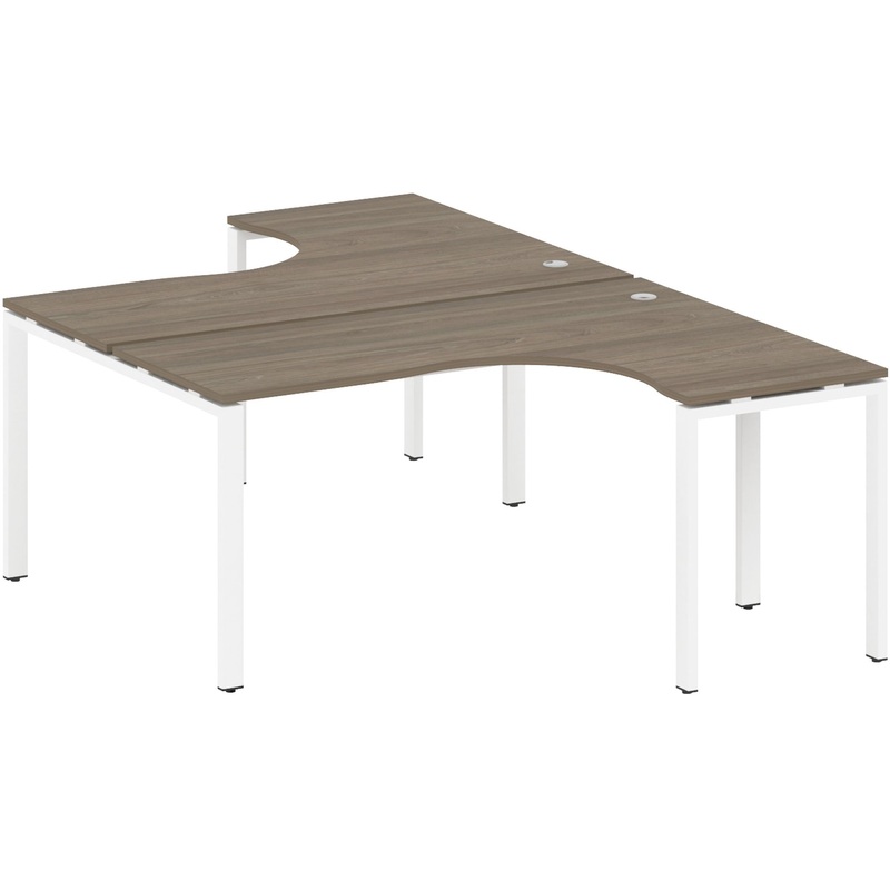 Изображение товара Рабочая станция Metal System Style БП.РАС-СА-2.4 (вяз благородный/белый, 1600x2435х750 мм)