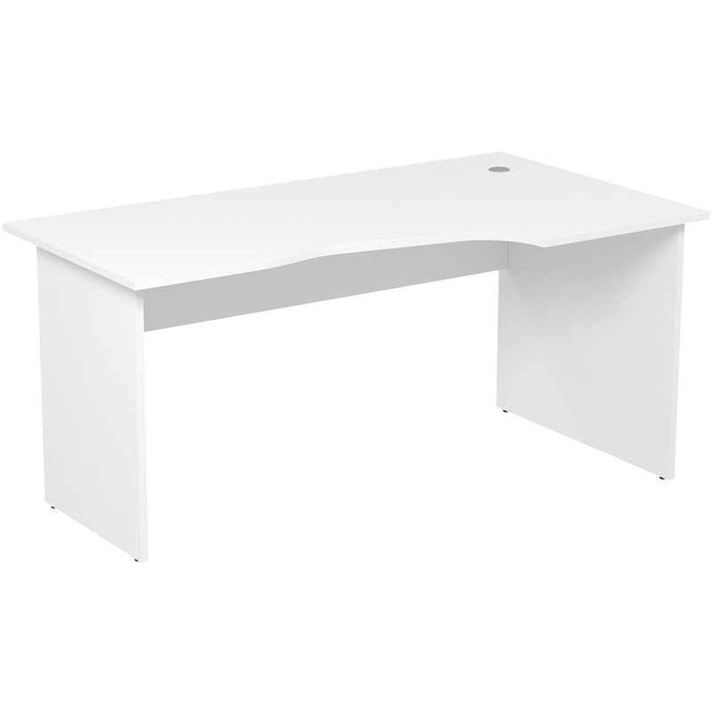 Изображение товара Стол криволинейный 2С.021 правый правый (белый, 1600х900х750 мм)