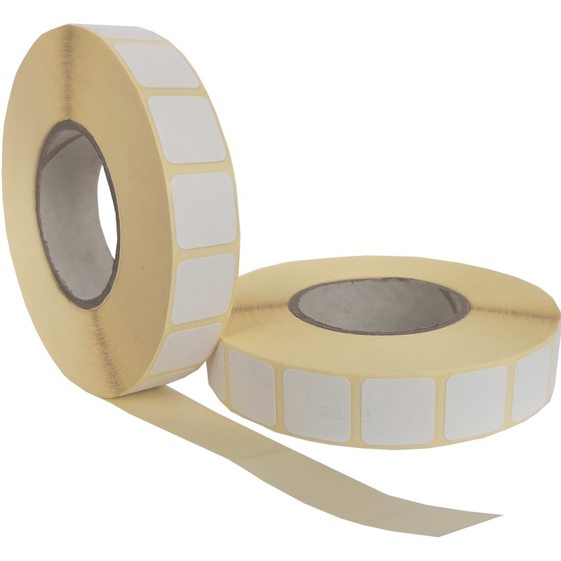 Изображение товара Уцененные термотрансферные этикетки 15x15 мм белые полуглянцевые 20000 шт Беларусь