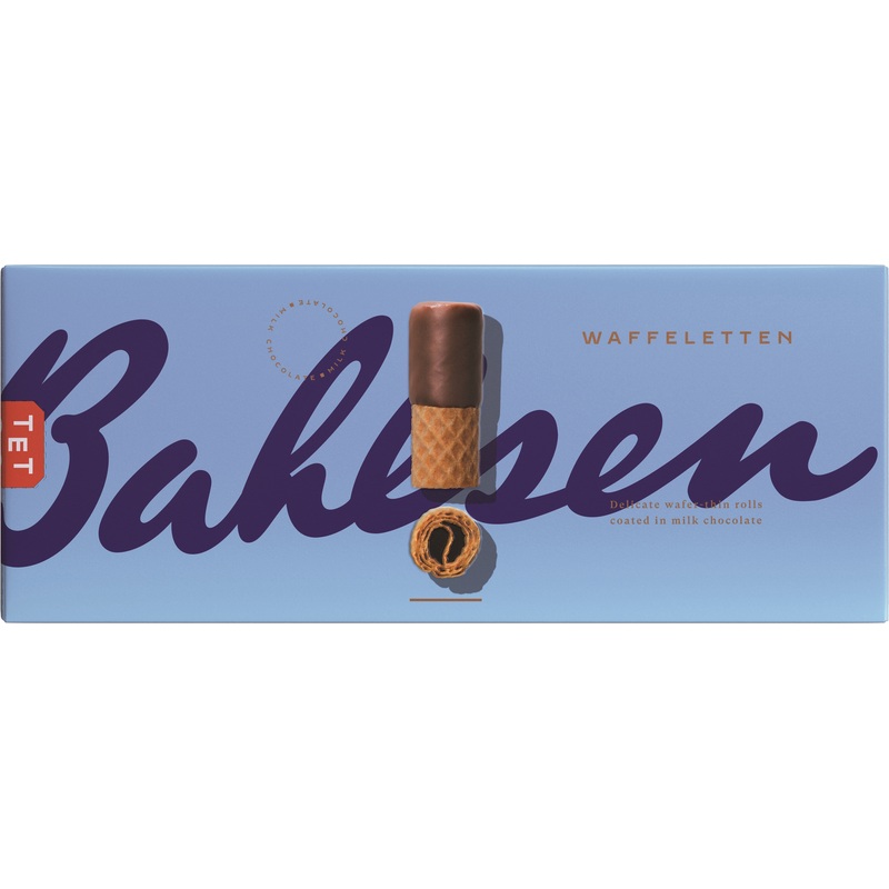 Изображение товара Вафельные трубочки Bahlsen Waffeletten Milk в молочном шоколаде 100 г