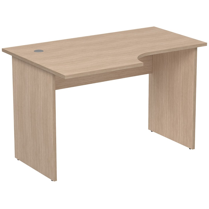 Изображение товара Криволинейный письменный стол 2С.041 левый из ЛДСП new дуб